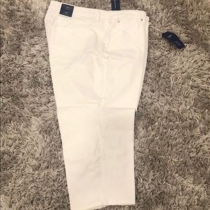 Charter Club Women Plus 24W Bristol Capris White Stretch Tummy Slimming 5-Pocket